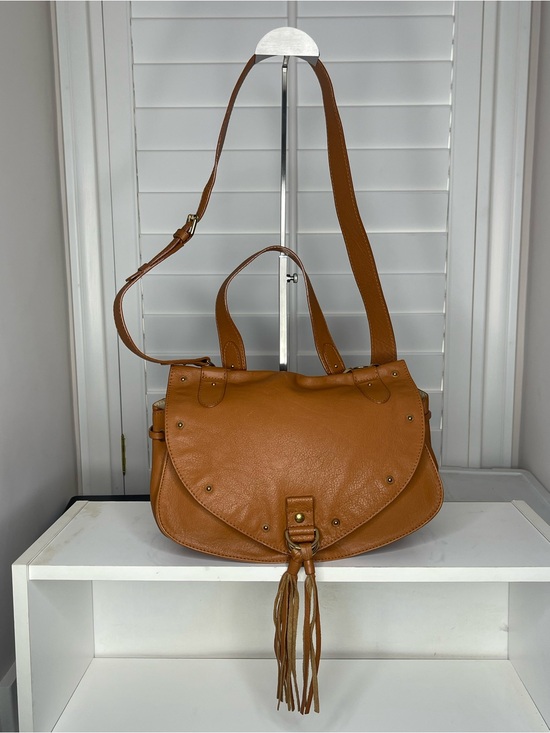 See By Chloe Handbags - See By Chloe Cognac Brown Leather Tassel Saddle Shoulder Bag